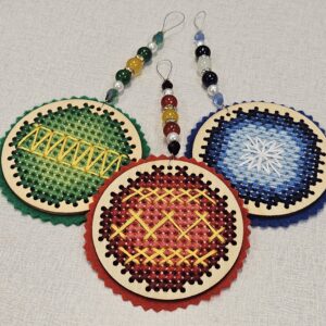 Wooden Holiday Ornament kits - Set of 3